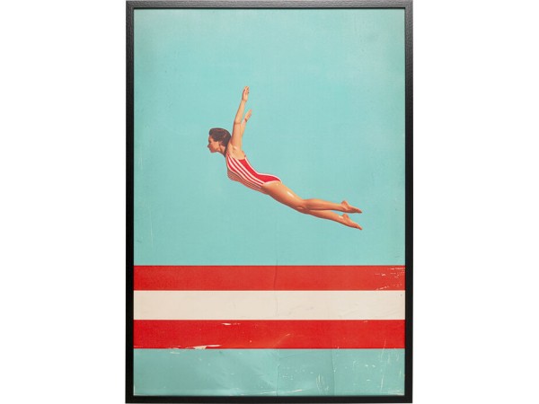 Πίνακας  Jumping Girl Up Πολύχρωμος 73*3.2*103εκ. - Πολύχρωμο