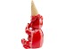 Διακοσμητικό Επιτραπέζιο  Sitting Gelato Bear Κόκκινο 18*17*37εκ. - Κόκκινο