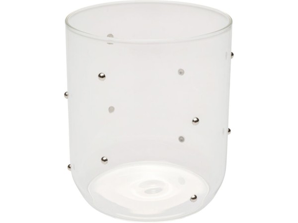 Ποτήρι Νερού Glam Dots Silver Διάφανο Γυαλί 8*8*9εκ. - Ασημί Ποτήρι Νερού Glam Dots Silver Διάφανο Γυαλί 8*8*9εκ. - Ασημί