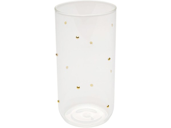 Ποτήρι Νερού Glam Dots Gold Γυαλί Διάφανο 7*7*14εκ. - Χρυσό Ποτήρι Νερού Glam Dots Gold Γυαλί Διάφανο 7*7*14εκ. - Χρυσό