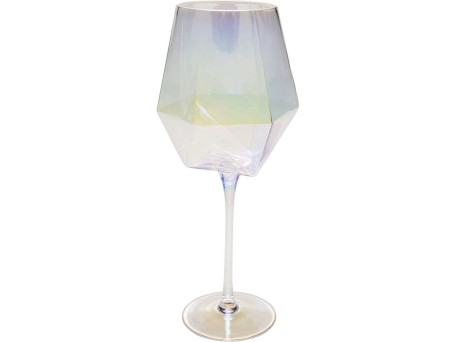 Ποτήρι Κρασιού  Diamond Γυαλί Διάφανο 7*8*24.5εκ. - Διάφανο