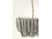 Φωτιστικό Οροφής Feather Glow Μεταλλικό Ασημί 95*30*34εκ. - Ασημί