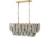 Φωτιστικό Οροφής Feather Glow Μεταλλικό Ασημί 95*30*34εκ. - Ασημί