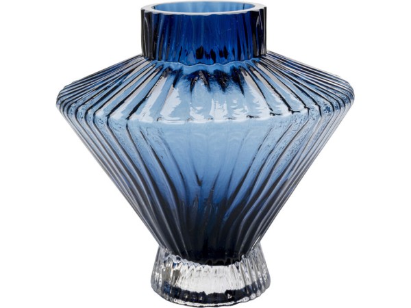 Βάζο Daphne Γυαλί Μπλε 19*20*20εκ. - Μπλε