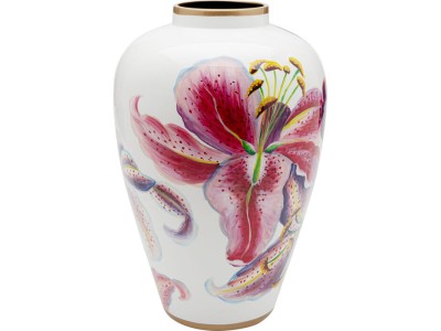 Βάζο Lillies Πορσελάνη Ροζ 24*24*37εκ. - Πολύχρωμο