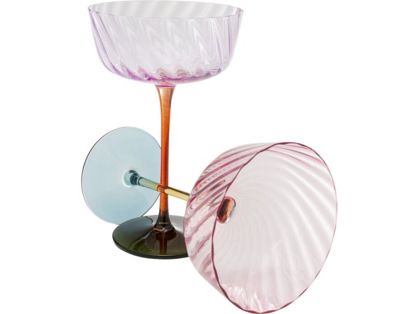 Ποτήρι Σαμπάνιας Twist Γυαλί Πολύχρωμο Ασορτί 11*8*17εκ. - Πολύχρωμο Ποτήρι Σαμπάνιας Twist Γυαλί Πολύχρωμο Ασορτί 11*8*17εκ. - Πολύχρωμο