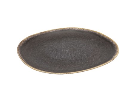 Πιάτο  Valerio Κεραμικό Γκρι 33*33*3εκ. - Γκρι