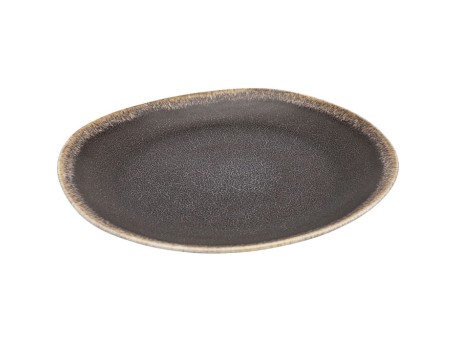 Πιάτο Valerio Κεραμικό Γκρι 17.6*17.6*2.2εκ. - Γκρι