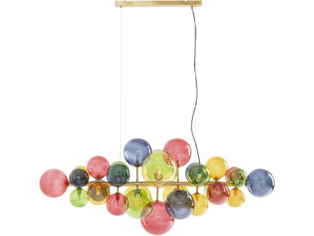 Φωτιστικό Οροφής  Scala Balls Γυαλί Πολύχρωμο 124*50*160εκ. - Πολύχρωμο