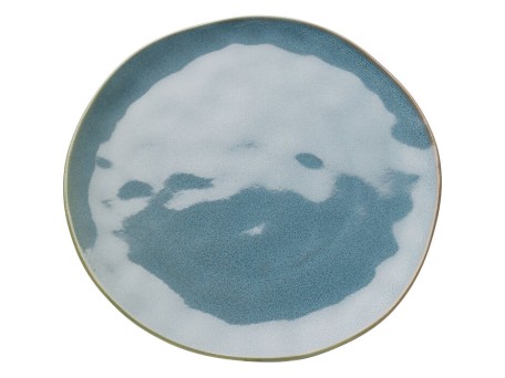 Plate Organic Turquise Ø26cm - Μπλε