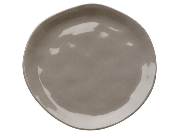 Plate Organic Grey Ø20cm - Γκρι