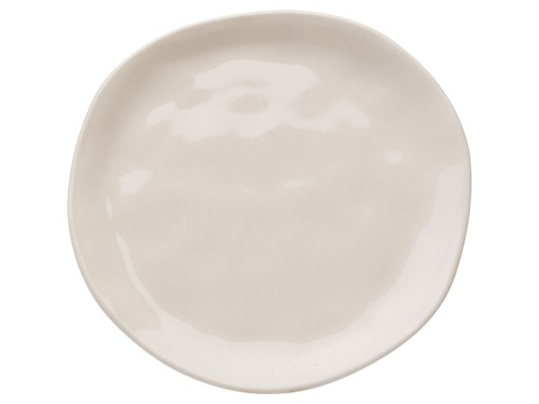 Plate Organic Cream Ø20cm - Μπεζ