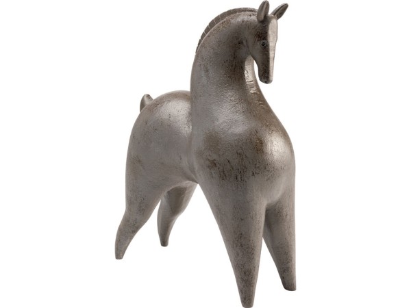 Διακοσμητικό Επιτραπέζιο  Horse Κεραμικό Γκρι/Καφέ 22*11*30εκ. - Γκρι