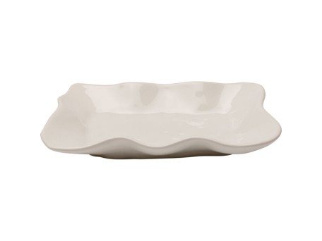 Πιάτο Organic Κεραμικό Μπεζ   25.9*16.9*3.7εκ. - Μπεζ