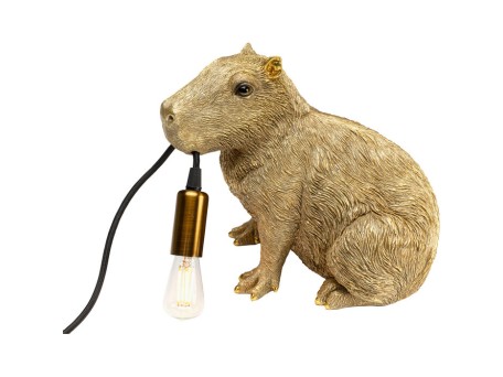 Φωτιστικό Επιτραπέζιο  Capybara Κεραμικό Χρυσό 18.5x27,5x24εκ. - Χρυσό