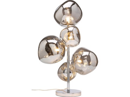 Φωτιστικό Επιτραπέζιο  Burbuja Γυαλί Ασημί 44*30*67εκ. - Ασημί