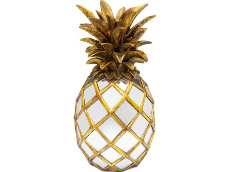 Διακοσμητικό Τοίχου  Pineapple Κεραμικό Χρυσό 17*17*34εκ. - Χρυσό