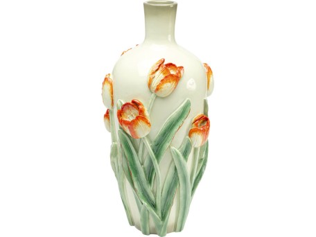 Βάζο Poppies Κεραμικό Πολύχρωμο 23*23*48εκ. - Πολύχρωμο