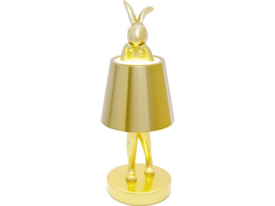 Φωτιστικό Επιτραπέζιο Κήπου Animal Rabbit LED Χρυσό 11*11*29εκ. - Χρυσό