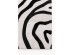 Χαλί Zebra Δέρμα Ασπρόμαυρο 170x240x0.5εκ. - Ασπρόμαυρο