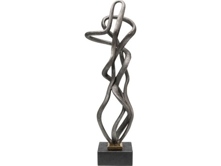 Διακοσμητικό Επιτραπέζιο  Ribbon Κεραμικό 27*25*83εκ. - Μπρονζέ