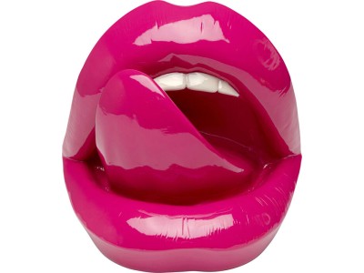 Διακοσμητικό Επιτραπέζιο  Hot Lips Κεραμικό Ροζ 25.5*20*23εκ. - Ροζ