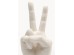 Διακοσμητικό Επιτραπέζιο Peace Hand Μάρμαρο Λευκό 15*12.5*36εκ. - Λευκό