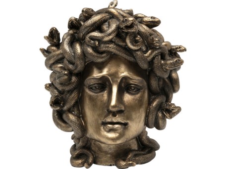 Διακοσμητικό Επιτραπέζιο Medusa Κεραμικό Μπρονζέ 19*17*21εκ. - Μπρονζέ