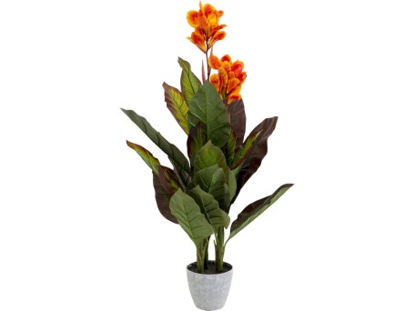 Τεχνητό Φυτό  Canna Lily Πράσινο 45*45*115εκ. - Πράσινο