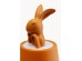 Φωτιστικό Επιτραπέζιο  Animal Rabbit LED Κεραμικό Πορτοκαλί  11*11*29εκ. - Πορτοκαλί