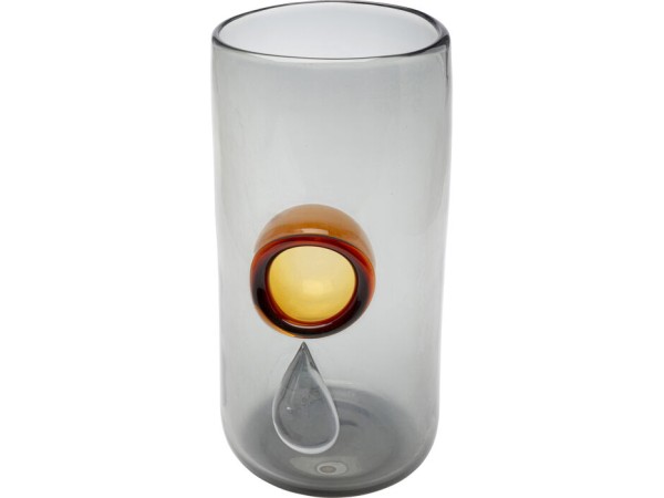 Βάζο Drip Γυαλί Γκρι 16*15*32.5εκ. Βάζο Drip Γυαλί Γκρι 16*15*32.5εκ.