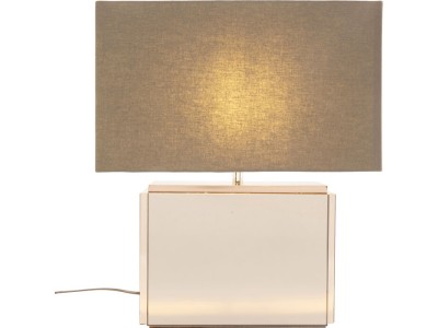 Φωτιστικό Επιτραπέζιο  Cube Καθρέφτης Μπεζ 40*15*47εκ. - Μπεζ