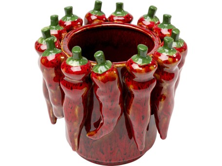 Βάζο Chili Κεραμικό Κόκκινο 19x19x17.5εκ.