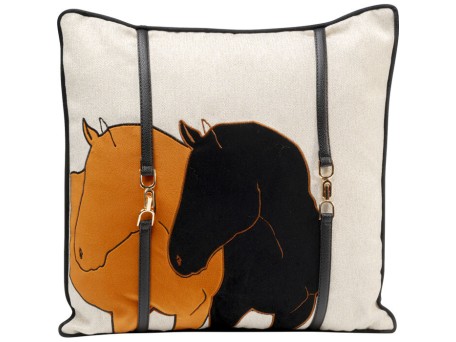 Μαξιλάρι  Horse Date Βελούδο Πορτοκαλί 45x15x45εκ. - Πορτοκαλί