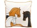 Μαξιλάρι Horse Trio Πορτοκαλί 45*15*45εκ. - Πορτοκαλί