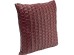 Μαξιλάρι Posy Dark Δερματίνη Κόκκινο 45*15*45εκ. - Κόκκινο