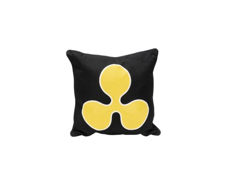 Μαξιλάρι Icon Bloom Ύφασμα Μαύρο 50x15x50εκ. - Μαύρο
