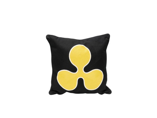 Μαξιλάρι Icon Bloom Ύφασμα Μαύρο 50x15x50εκ. - Μαύρο