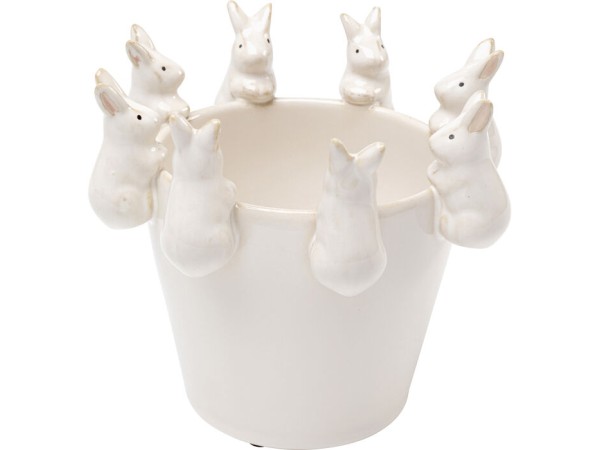 Βάζο Cute Bunnies Κεραμικό Λευκό 16*16*14εκ. - Λευκό Βάζο Cute Bunnies Κεραμικό Λευκό 16*16*14εκ. - Λευκό