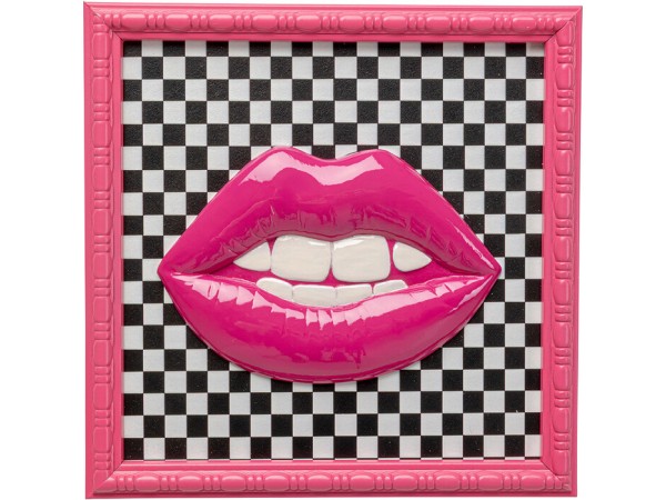 Πίνακας Lips Πολύχρωμος 27x2.5x27εκ. - Ροζ Πίνακας Lips Πολύχρωμος 27x2.5x27εκ. - Ροζ