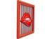 Πίνακας Lips Cheeky Κόκκινος 25x2.5x25εκ. - Κόκκινο Πίνακας Lips Cheeky Κόκκινος 25x2.5x25εκ. - Κόκκινο