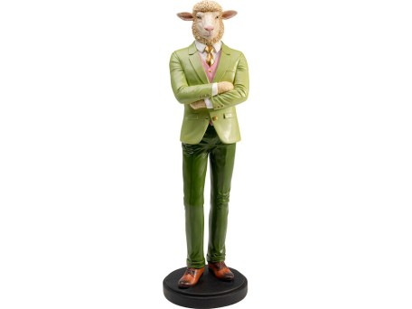 Διακοσμητικό Επιτραπέζιο Gentleman Sheep Κεραμικό Πράσινο 16.5x15.5x51εκ. - Πράσινο