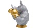 Κουμπαράς Rhino Boxer Κεραμικός Γκρι 24x23x30εκ. - Γκρι Κουμπαράς Rhino Boxer Κεραμικός Γκρι 24x23x30εκ. - Γκρι