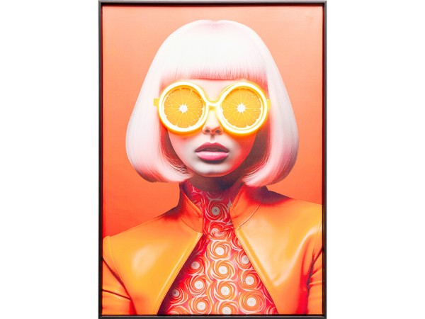 Πίνακας  Lady Sunglasses  LED Πολύχρωμος 50x3.8x70εκ. - Πολύχρωμο