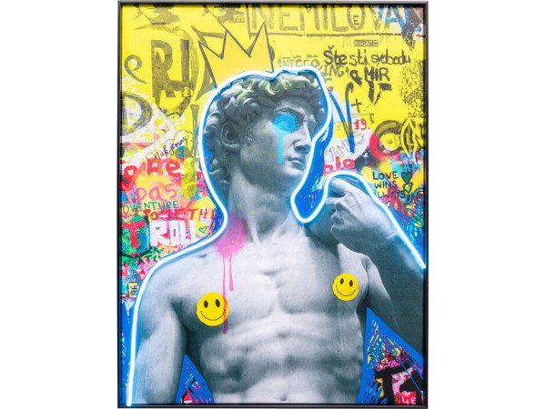 Πίνακας David Graffiti LED Πολύχρωμος 60x3.8x80εκ. - Πολύχρωμο Πίνακας David Graffiti LED Πολύχρωμος 60x3.8x80εκ. - Πολύχρωμο
