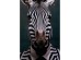 Πίνακας Καμβάς  Mister Zebra Μαύρος 50x3x70εκ. - Μαύρο