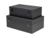 Κουτί Αποθήκευσης Box Key (2/Set) Δερματίνη Γκρι 35x32x13εκ. - Γκρι