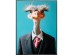 Πίνακας Καμβάς Mister Ostrich Μπλε  45x2.5x60εκ. - Μπλε