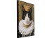 Πίνακας Καμβάς  Prinzess Cat Μαύρη 40x2.5x50εκ. - Μαύρο
