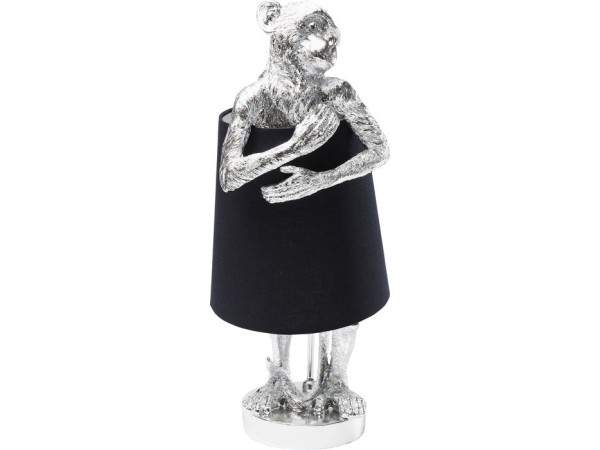 Επιτραπέζιο Φωτιστικό Μαϊμού Ασημί-Μαύρο